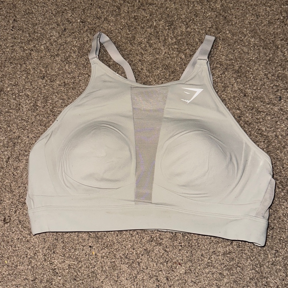 Gymshark High Support Grey Sports Bra (M)